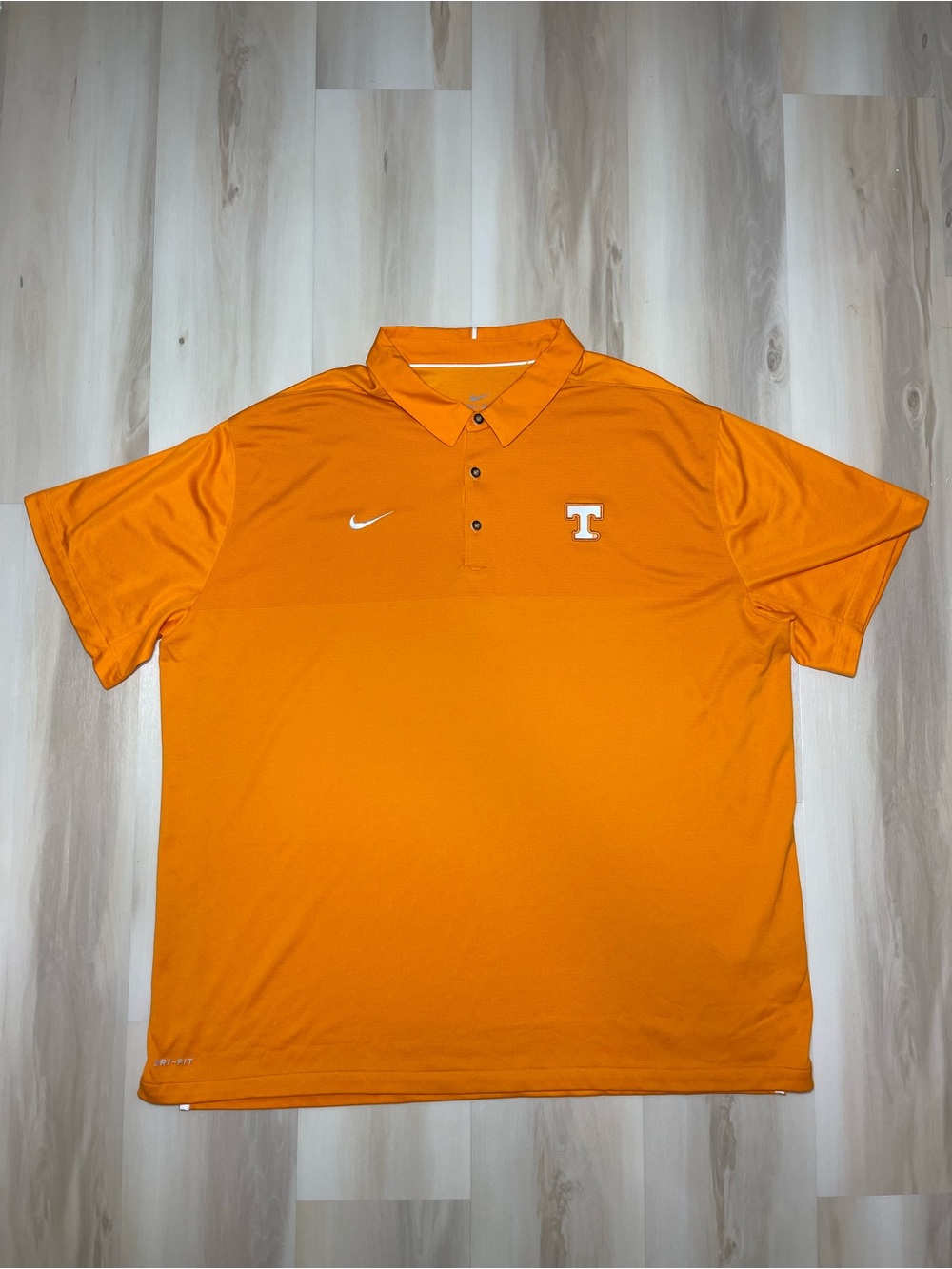 Nike Dri-FIT NCAA Tennessee Volunteers Polo Shirt Men’s Sz 3XL Orange Home Color
